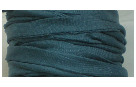 Cinta de seda Natural cosida 5-7mm  azul petroleo
