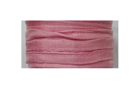 Cinta de seda Natural cosida 5-7mm Rosa