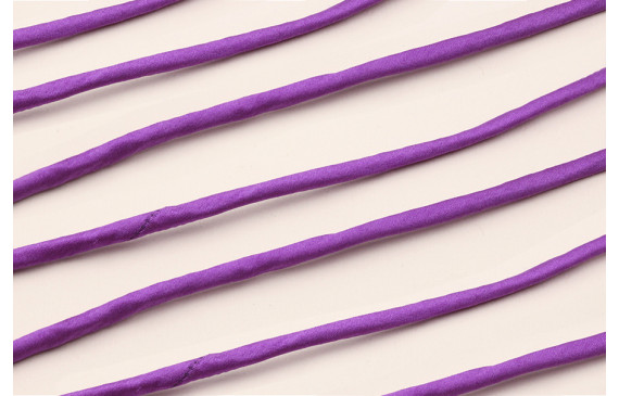Cordón de SEDA 3mm relleno color Morado