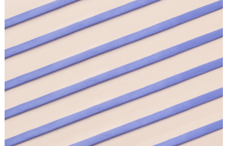 Cinta de seda Natural cosida 5-7mm Azul