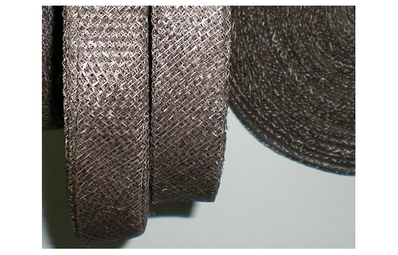 Cinta sinamay 2cms Gris Rosado