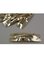 Horquilla Clip Rectangular  63*18mm Dorada