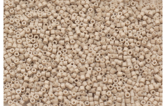 10 gramos de Abalorio cristal 2mm Microtubo Gris