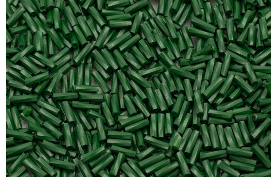 10 gramos de canutillo cristal 6mm Verde Oscuro