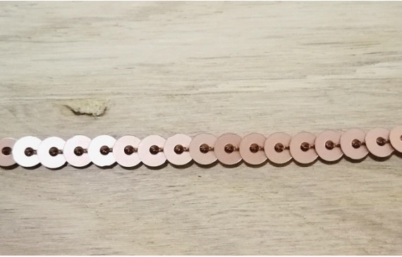 Tira de lentejuelas de 4mm Cobre