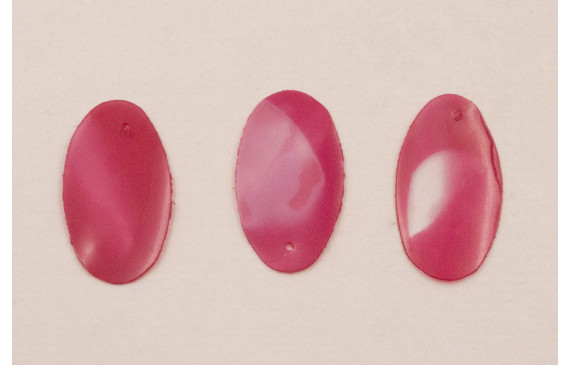 Lentejuela Ovalo 26*16mm Fuxia