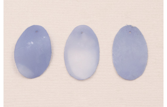 Lentejuela Ovalo 26*16mm Azul