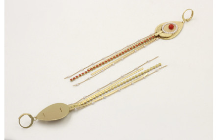 Pendientes cierre seguridad, gota dorado mate, agu