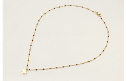 Solitario acero inoxidable cadena eslabón pequeño 