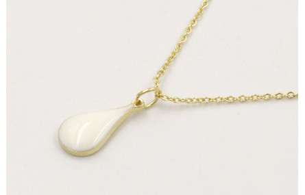 Solitario de acero inoxidable con cadena de eslabó