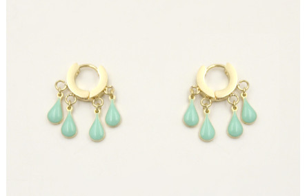 Pendientes acero inoxidable con cierre de arandela