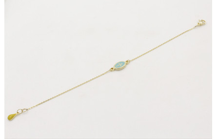 Pulsera de acero inoxidable con cadena de eslabón 