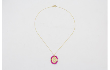 Collar acero inoxidable cadena eslabón pequeño con