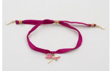 Pulsera acero inoxidable de cinta seda natural cos