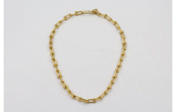 Collar acero inoxidable cadena de eslabón herradur