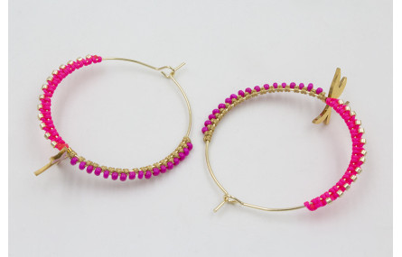 Pendientes acero inoxidable arogrande libelula esm