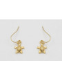 Pendientes ORO 18K-3 micras gancho sencillo y colg