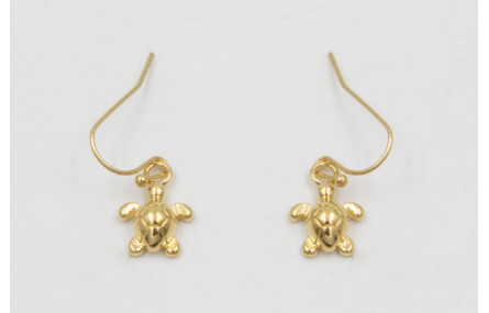 Pendientes ORO 18K-3 micras gancho sencillo y colg