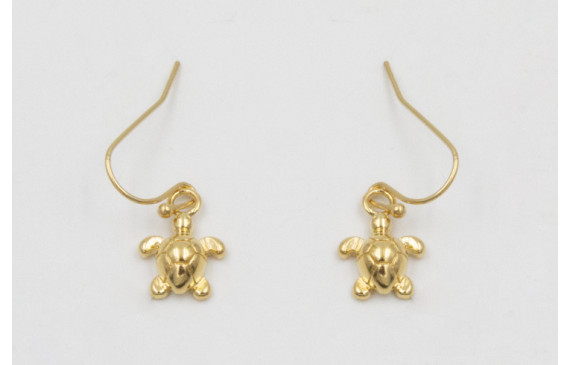 Pendientes ORO 18K-3 micras gancho sencillo y colg