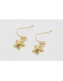 Pendientes ORO 18K-3 micras gancho sencillo y colg