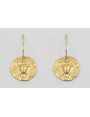 Pendientes ORO 18K-3 micras gancho sencillo y chap