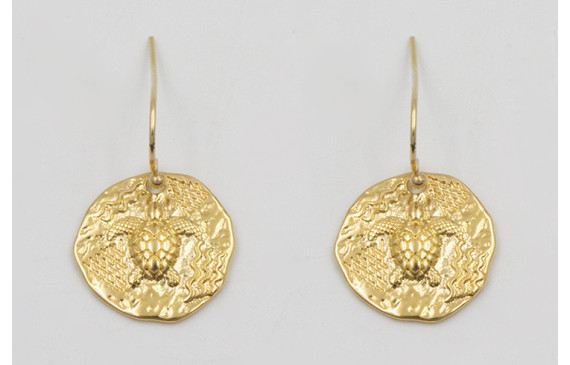 Pendientes ORO 18K-3 micras gancho sencillo y chap