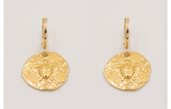 Pendientes ORO-18K-3MICRAS cierre aro seguridad co