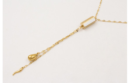 Collar ACERO INOX. Con cadena eslabón ovalado con 