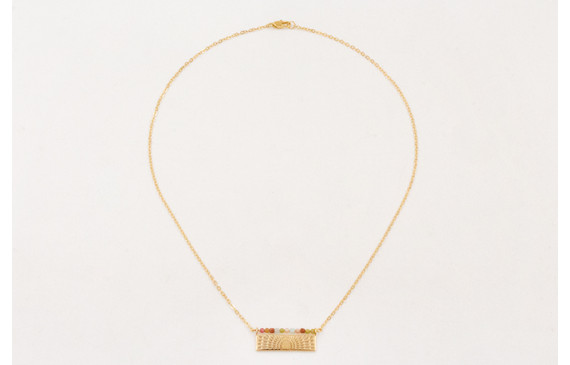 Collar ORO 18K. Cadena eslabón pequeño con colgant