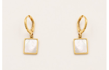 Pendientes cierre aro baño ORO18K-3 micras, colgan