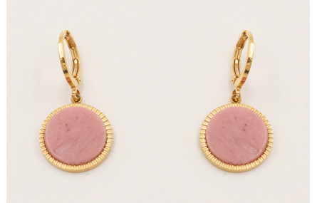 Pendientes cierre aro baño ORO18K-3 micras, colgan