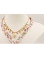 Collar lazo liberty ancho con estampado flores lil