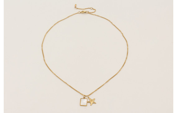 Collar cadena acero inoxidable con colgante estrel