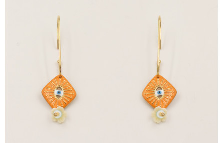 Pendientes acero inoxidable gancho semicerrado con