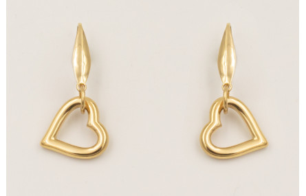 Pendientes acero inoxidable gancho gota con colgan