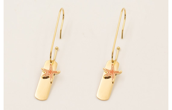 Pendientes ACERO INOXIDABLE gancho anzuelo con col