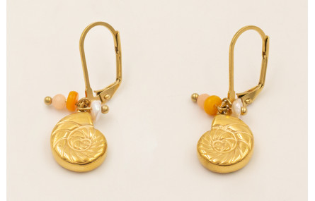 Pendientes ACERO INOXIDABLE cierre alargado, carac