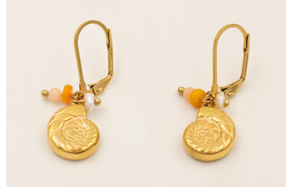 Pendientes ACERO INOXIDABLE cierre alargado, carac