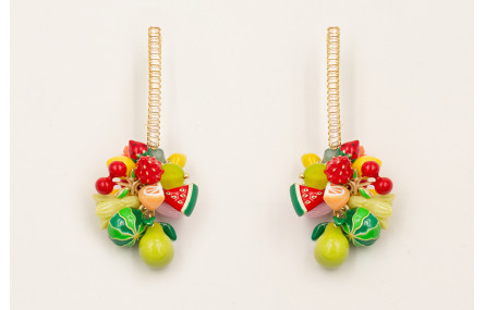 Pendientes lanina strass cristal con colgantes fru