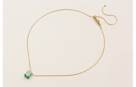 Collar cadena ACERO INOXIDABLE con colgante caja l