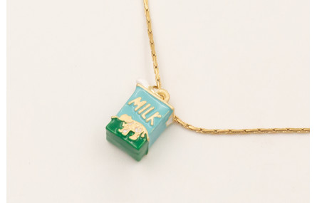 Collar cadena ACERO INOXIDABLE con colgante caja l