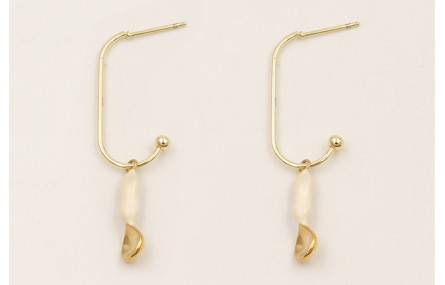 Pendientes anzuelo de  ACERO INOXIDABLE con colgan