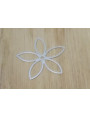 Flor Lámna Plana 25mm diam. Plata Mate