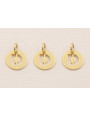 Colgante letra D 10mm Baño Oro 18K, 3Micras