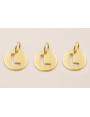 Colgante letra L  10mm Baño Oro 18K, 3Micras