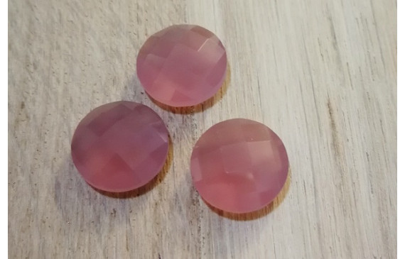 Disco Cristal facetado 11mm Morado Opal