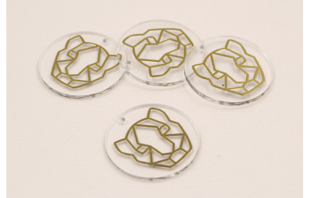 Disco Metacrilato de 30mm y lamina Tigre