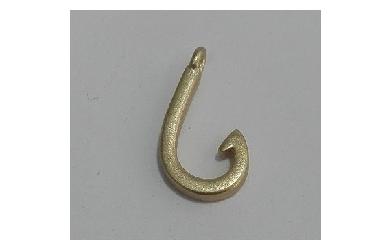 Anzuelo 15*6mm Oro Mate