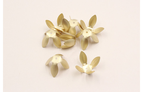 Flor abierta Dorado Mate 28mm diametro