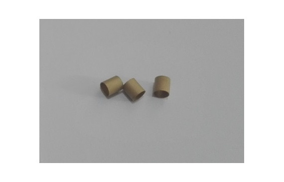 Tubito hueco 4mm oro mate